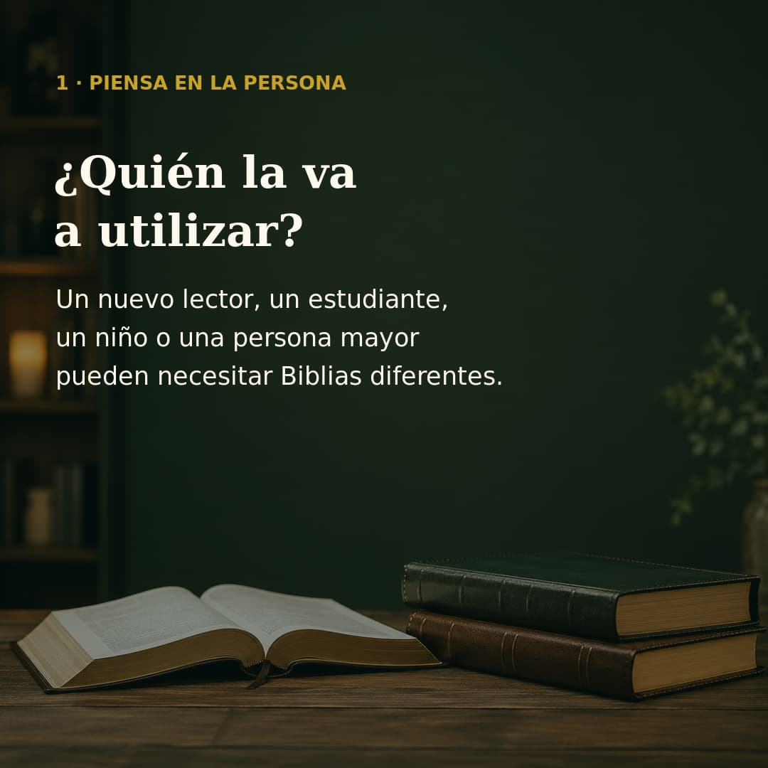 Guía para elegir una Biblia, paso 2