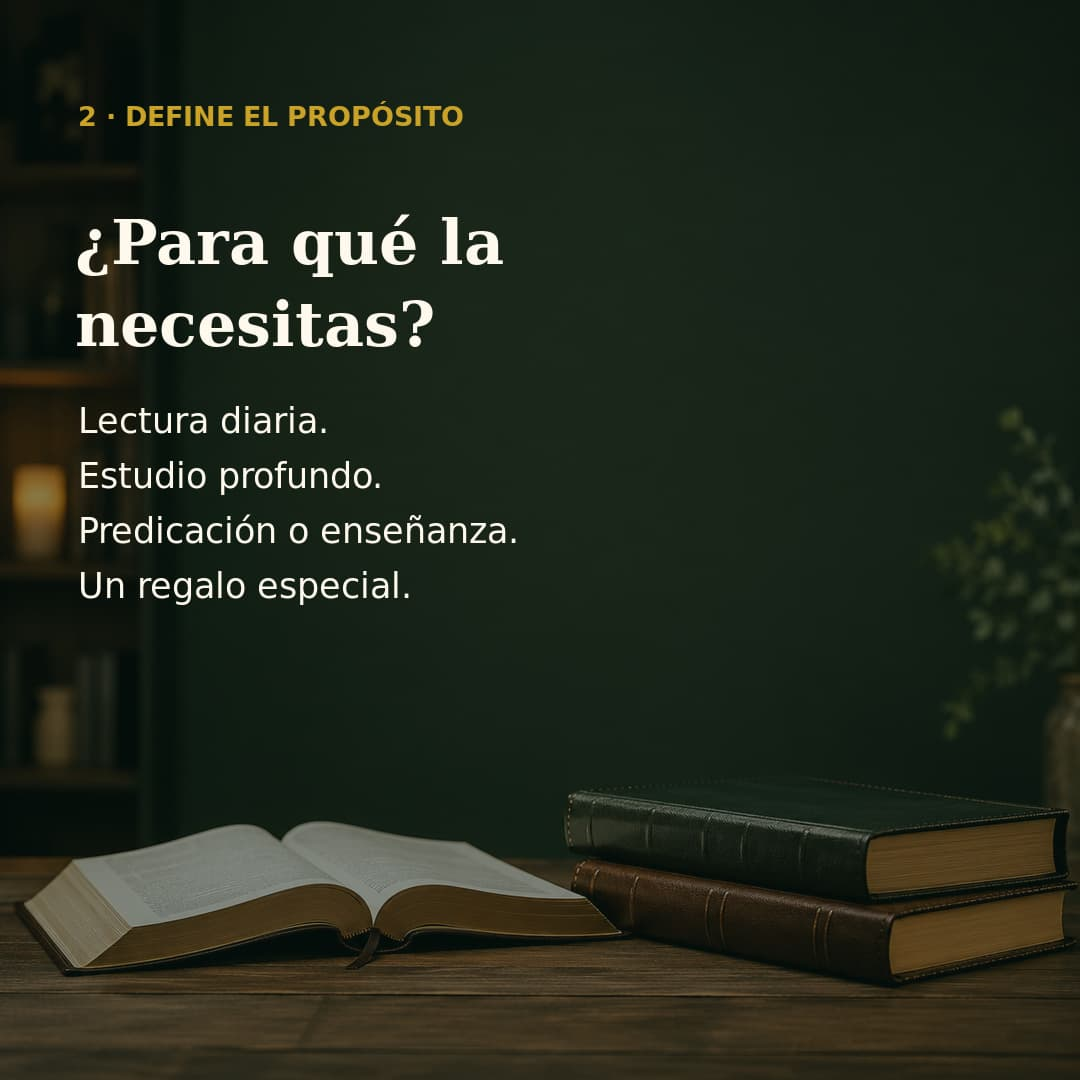 Guía para elegir una Biblia, paso 3
