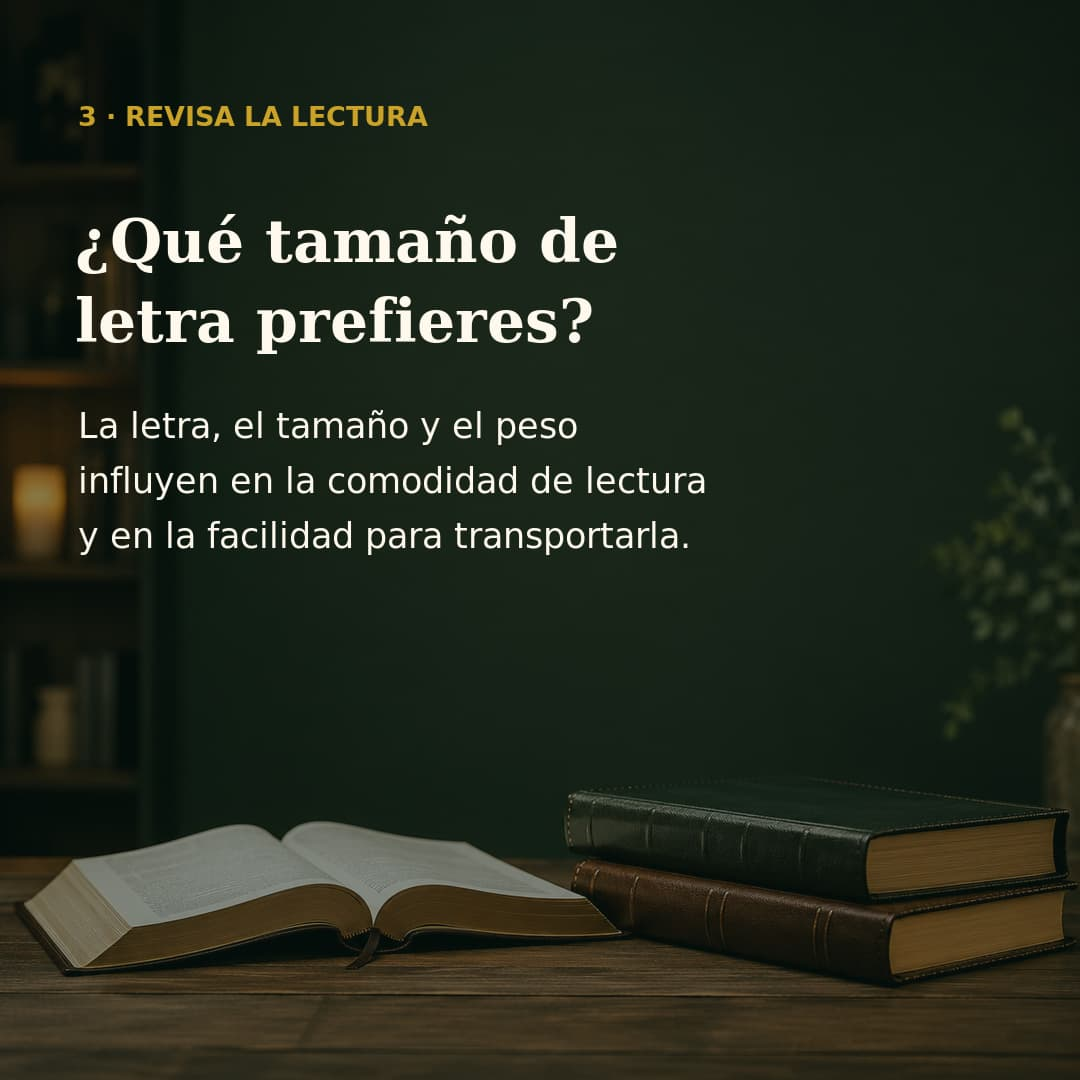 Guía para elegir una Biblia, paso 4