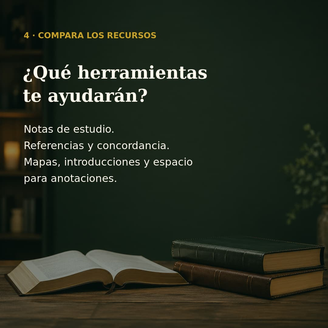 Guía para elegir una Biblia, paso 5